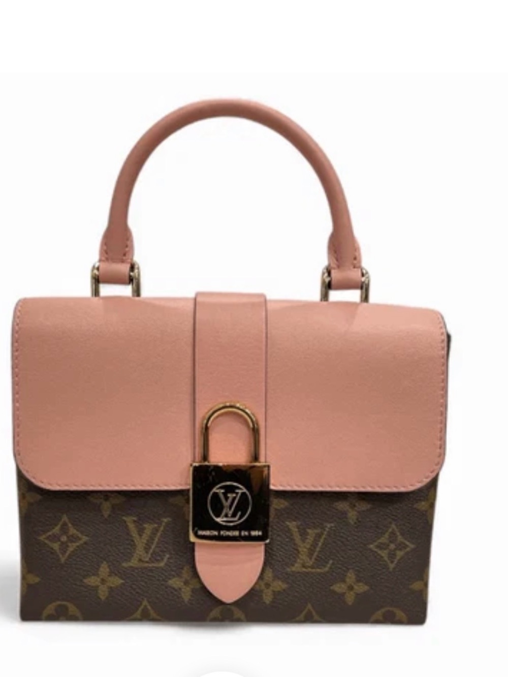 Locky BB 2 Way Shoulder Bag Pink and Monogram Padlock Satch
